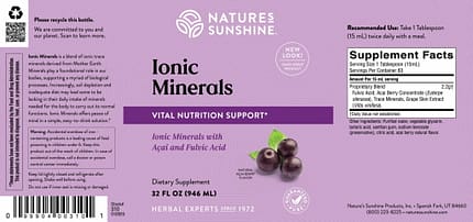 ionic minerals
